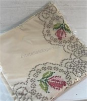 New Cross Stitch Table Cloth Unsure of Size Looks