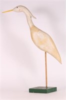 Egret Shorebird on Stand by Unknown Carver, Solid