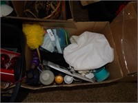 BOX OF HOUSEHOLD CHEMICALS
