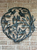 Vintage Metal Hummingbird Wall Hanging