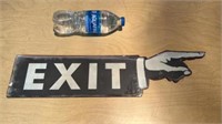 Metal Exit Sign 20in x 6in