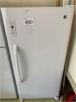 GE Upright Freezer with Front Panel Controls