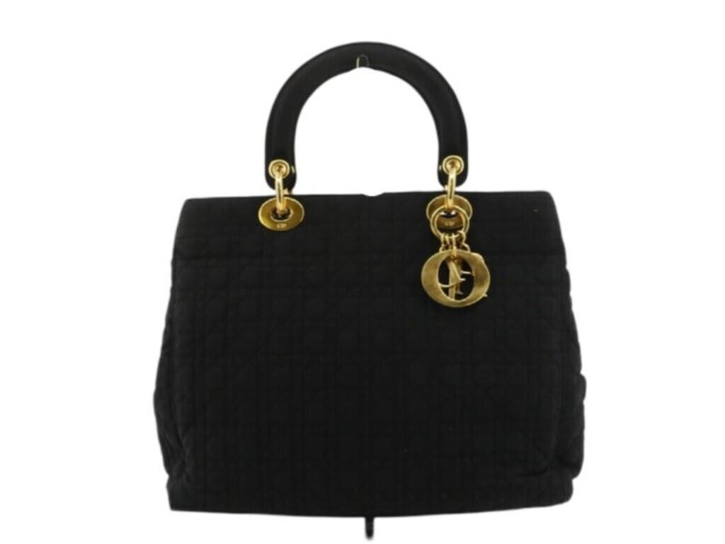 Christian Dior Black Nylon Hand Bag