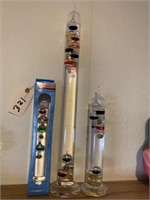 (3) Galileo Thermometers
