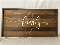 WOODEN WALL DECOR FAMILY 40 x 20 INCHES