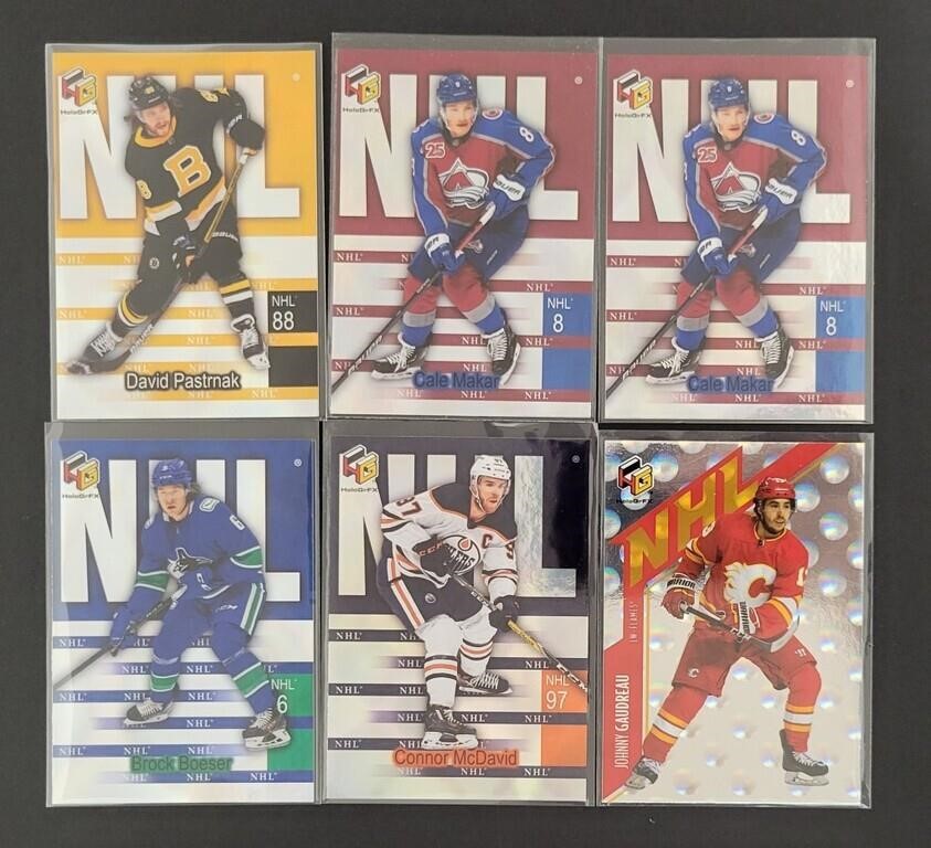 Assorted Upper Deck HoloGrFX Inserts - Lot of 6