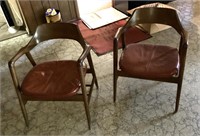 2 Mid Century executive office chairs