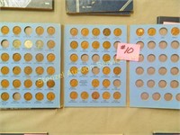(43) Wheat, (11) Memorial Lincoln Cents in a
