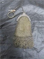 Antique Ornate Mesh Church Purse for Carrying