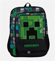 Minecraft Creeper 16" Kids School Backpack