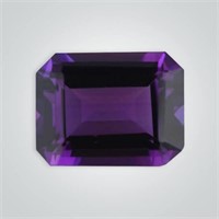 Lab Created Octagon  Amethyst 221.15 Carats - FL