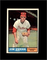 1961 Topps #341 Jim Owens EX to EX-MT+