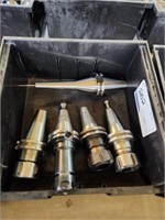 GROUP OF (5) CAT40 TOOL HOLDERS, DCO6-6",