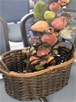 Basket of wine accessories
