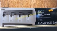 Hampton bay 4 light vanity fixture - espresso