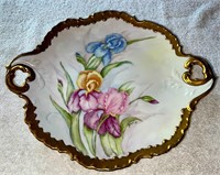 Iris Platter, bowl, and Noritake ladel