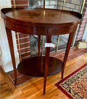 Drum top butler style table