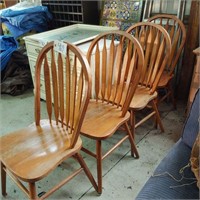 (4) Oak Chairs