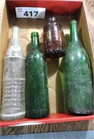 Vintage Bottles – 16oz / Green / Amber