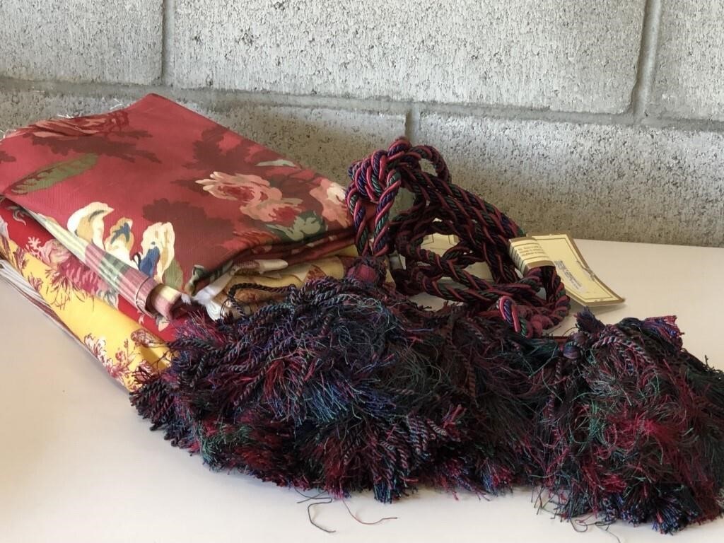 Fabric Remnants and  Tassels