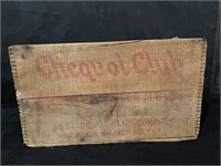 Vintage Clicquot Club Ginger Ale Crate