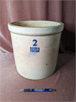 No. 2 Ruckels Stoneware Crock