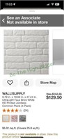 129 sq ft Faux Brick Board