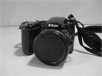 Purple Nikon Coolpix L830 Camera Powers On