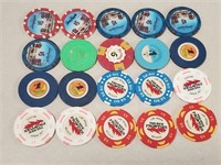 20 Las Vegas Casino Chips & Advertising Chips