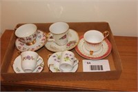 set of 5 tea cups