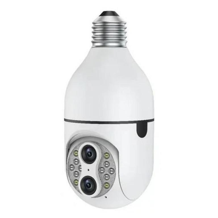 E27 Light Bulb Security Camera(Dual Lens),