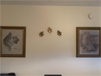 Wall decor, -2 Harold Rigsby tiger and cheetah