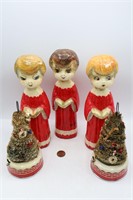 Vintage 60's De Sela Choir Trio & Christmas Trees
