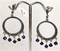 Sterling Silver Classic Victorian Dangle Earring W