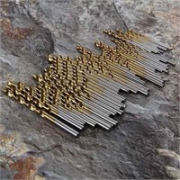 50pcs Titanium Coated HSS Drill Bit Set - High Sp