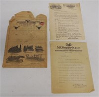 3 Farquhar & Keystone Machine letters & envelope