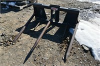Stout Skidsteer Bale Fork Attachment