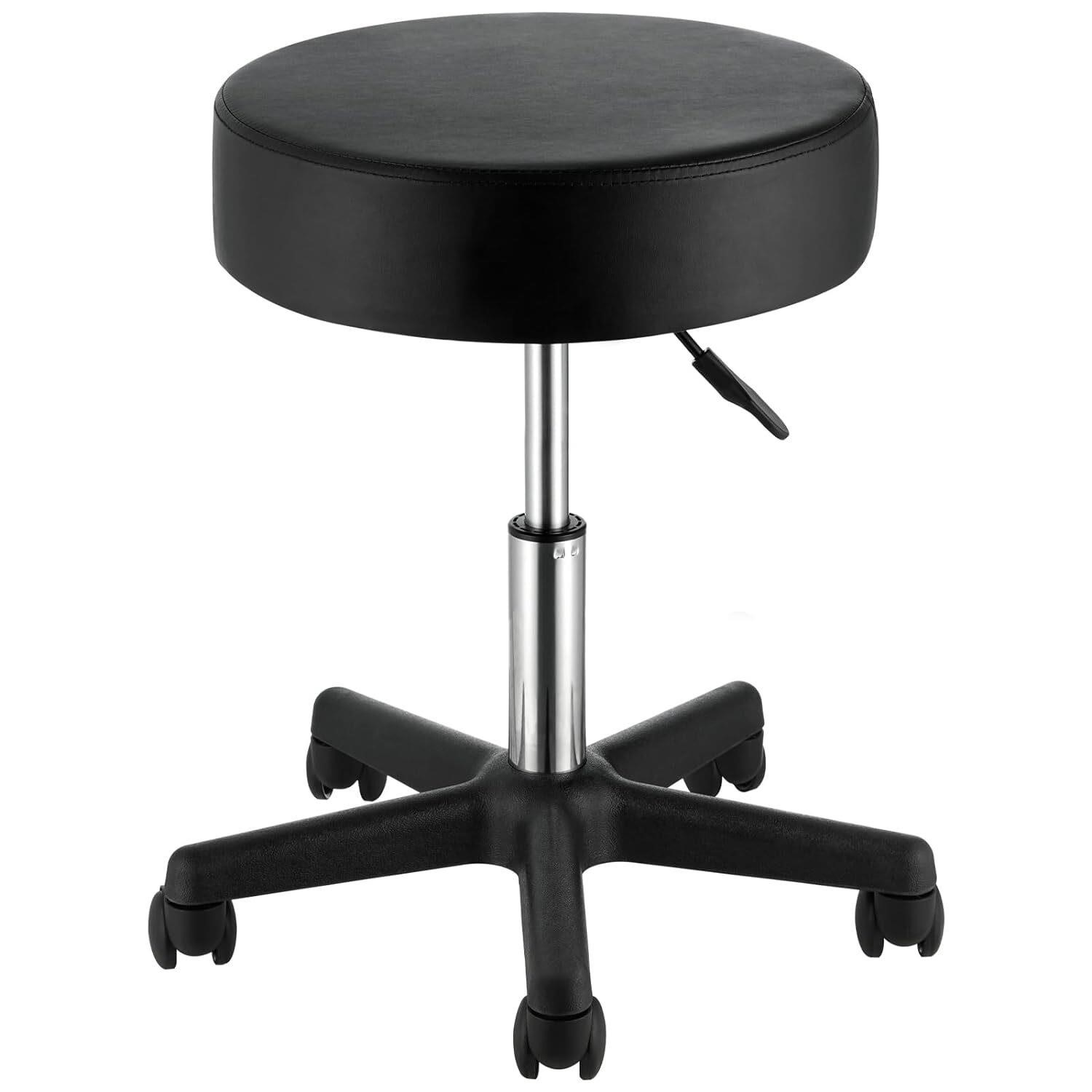 VEVOR Rolling Stool with Wheels  Adjustable Height