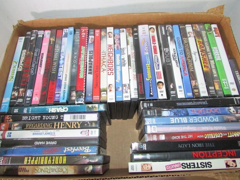 Box of Various DVD's 45-50est total