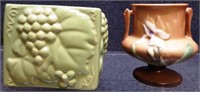 Rosemeade Planter & Roseville Vase - Pottery