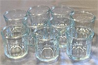 (9) Clear Glass Jars / Glasses