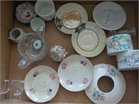 vintage porcelain children's tea set pieces