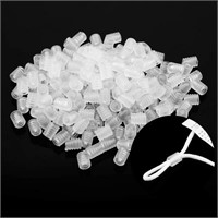 (2) 1000-Pc Clear Elastic Cord Locks