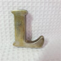 Vintage "L" Paper Weight