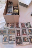 Box of sports cards