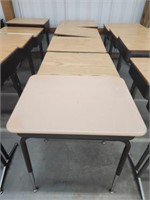 5 metal frame school desks, some may require