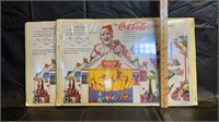 2 1997 Coca-cola Circus Cutouts