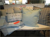Twin Bedspread, UGG Brand Pillows
