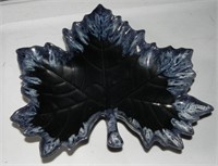 Vtg Anna Van Briggle Large Art Pottery Maple Leaf