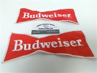 (2) 9" Budweiser Patches